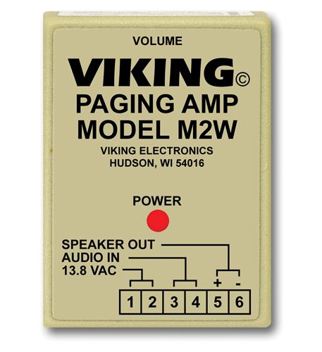 Viking M2W Paging Power Amp 25AE Paging Horn Adjustable Volume Control
