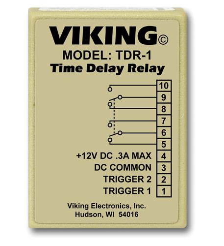 Viking TDR-1 Selectable Time Delay Relay Device LED Status Indicator 
