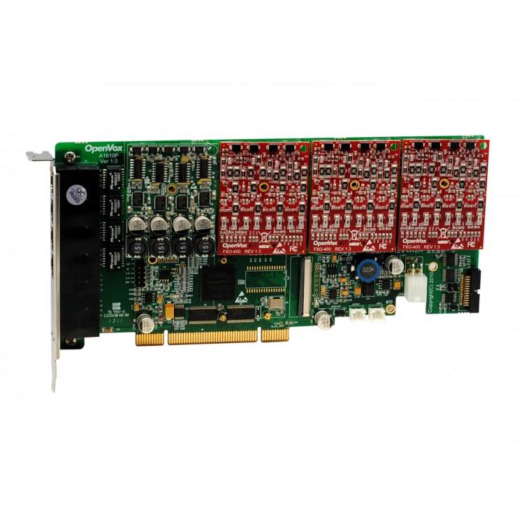 OpenVox A1610P13 16 Port Analog PCI Card 1 FXS400 3 FXO400