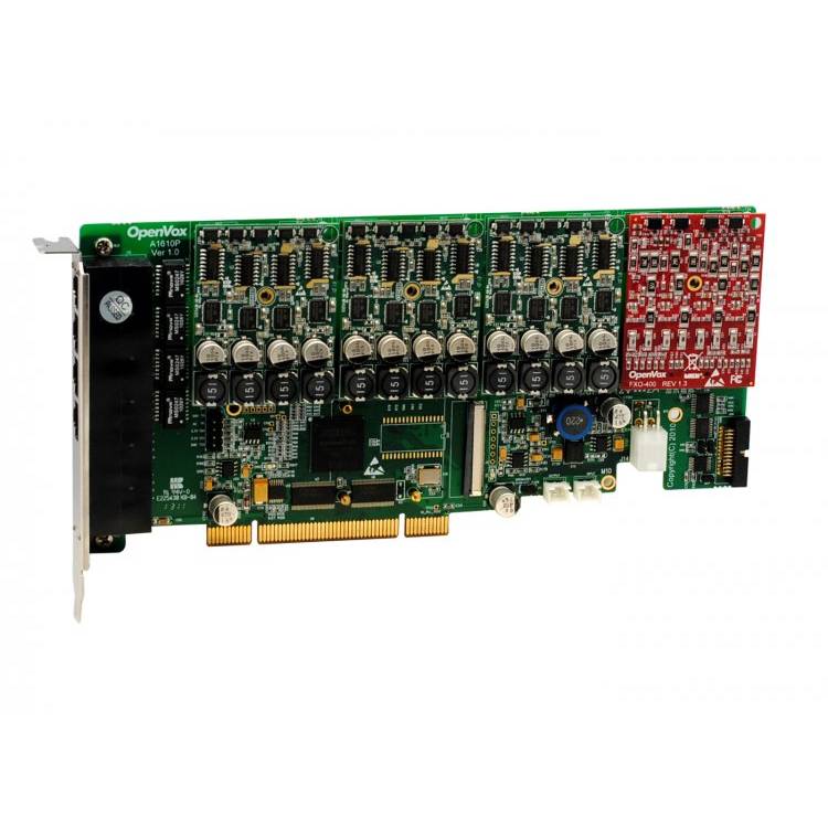 OpenVox A1610P31 16 Port Analog PCI Card 3 FXS400 1 FXO400