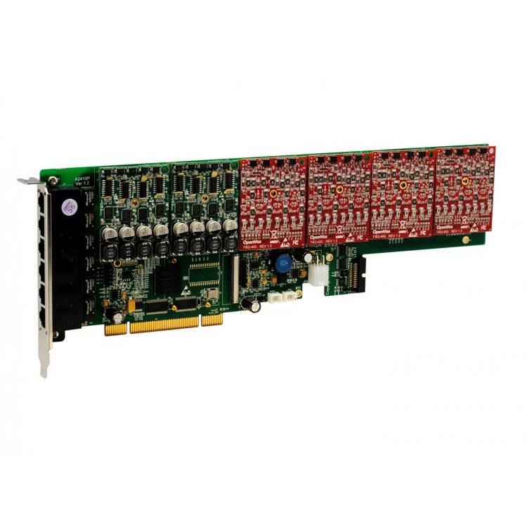 OpenVox A2410P24 24 Port Analog PCI Card 2 FXS400 4 FXO400