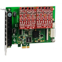 OpenVox A810E02 8 Port Analog PCI-E card base board + 0 FXS400 + 2 FXO400