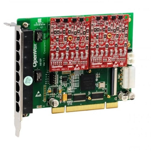 OpenVox A810P02 8 Port Analog PCI card base board 0 FXS400 2 FXO400