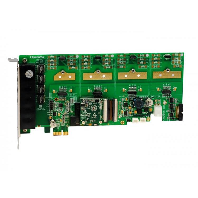 AE1610E 16 Ports PCI-E Cards with Echo Cancellation