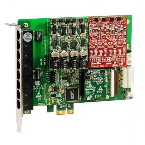 OpenVox AE810EF11 8 Port Analog PCI-E card 1 FXS400 1 FXO400 w Failover & EC2032