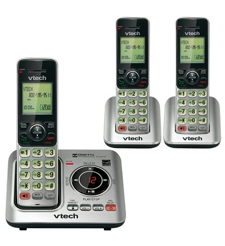 VTech CS6629-3 3 Cordless Handset Answering System Caller ID/Call Waiting